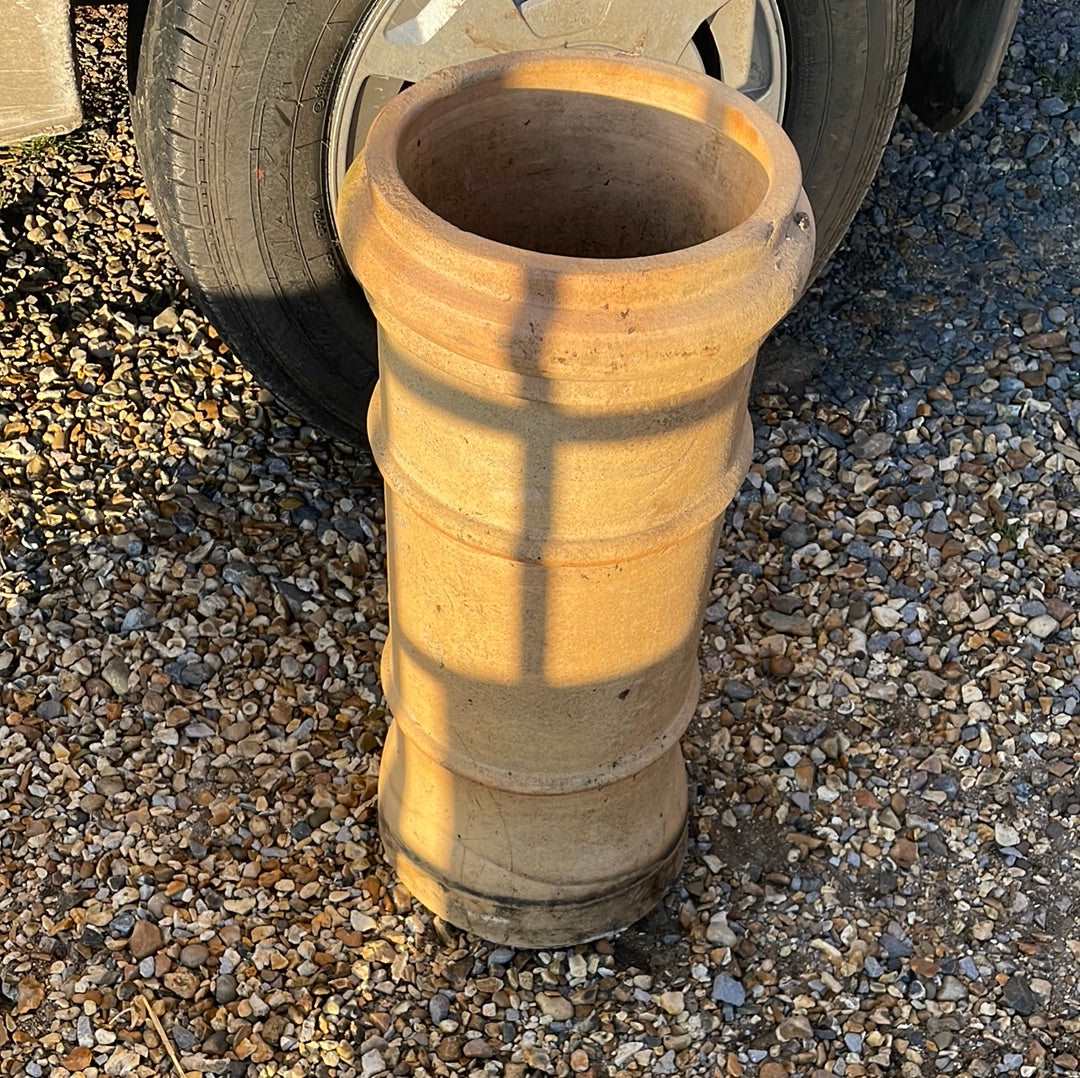 Vintage pale Poole terracotta chimney pot.