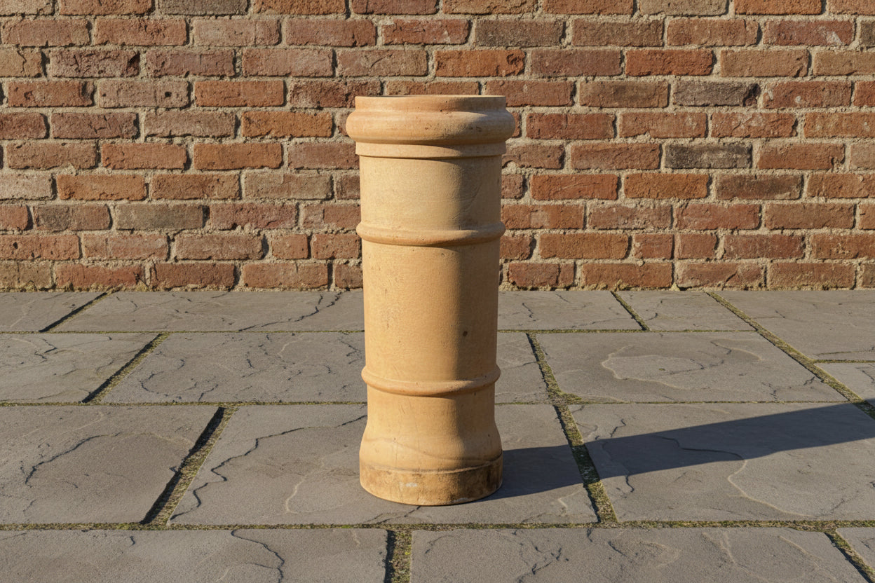 Vintage pale Poole terracotta chimney pot.