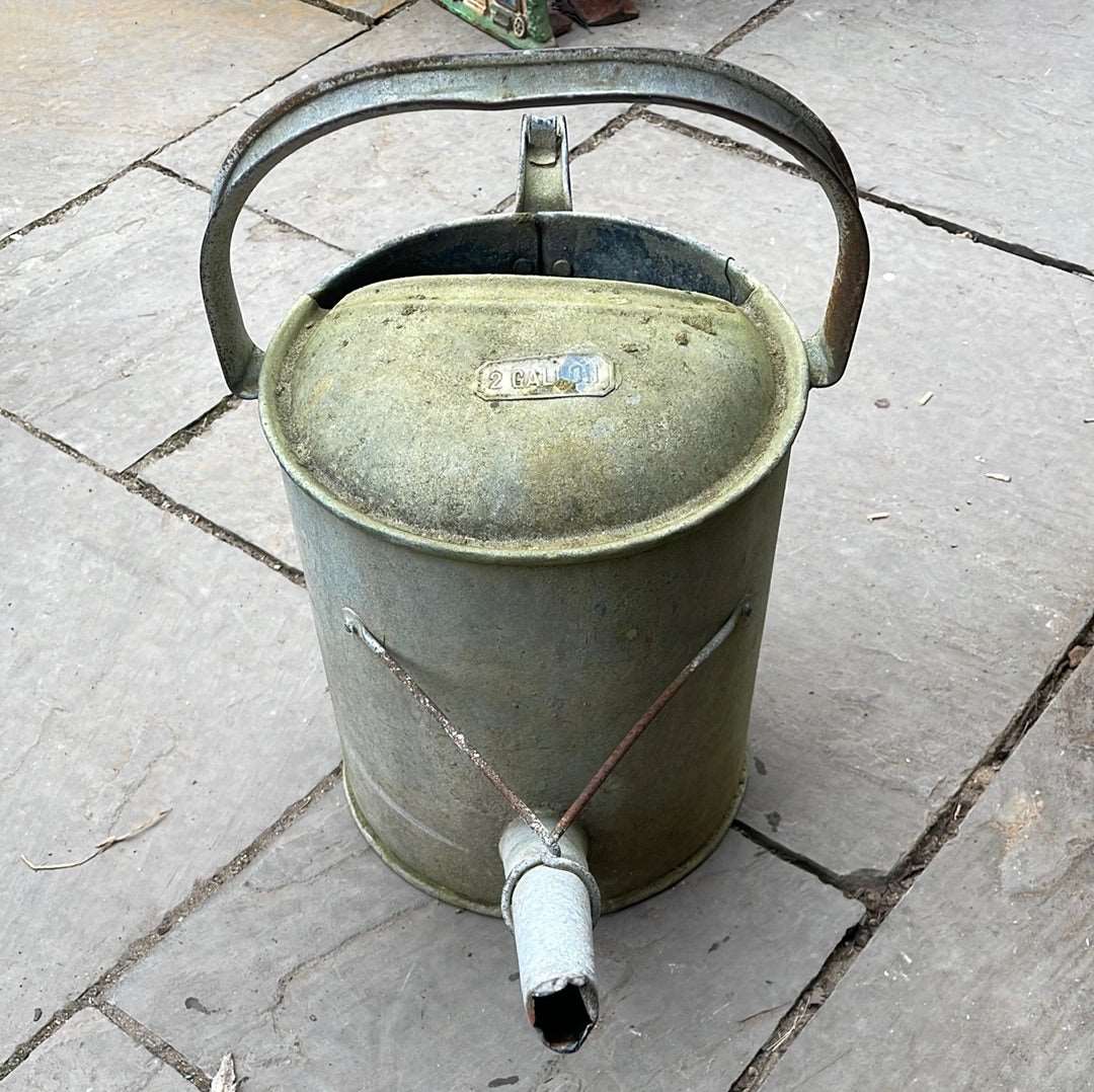 Galvanised watering can 2G decorative planter.