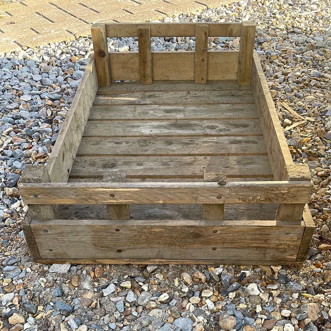 Vintage wooden flower bulb gardeners trays.