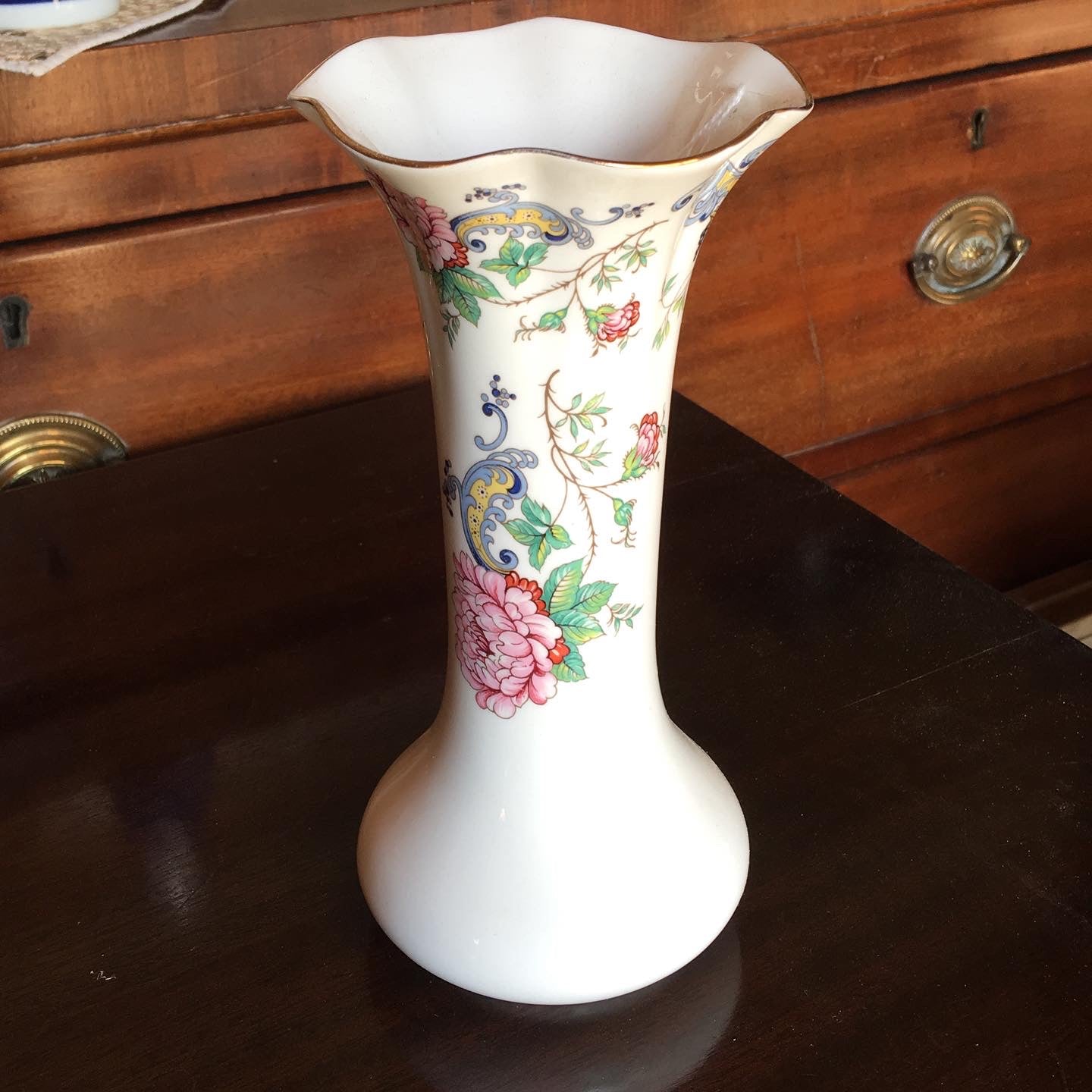 Crown Staffordshire Chelsea Manor Vase.
