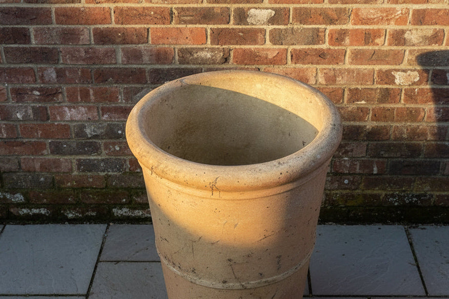 Large Vintage Pale Terracotta Chimney Pot – Garden Planter & Decor