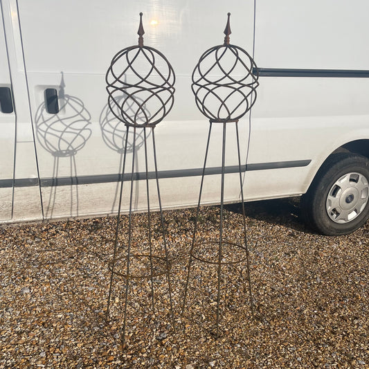 Using Metal Plant Supports and Obelisks.