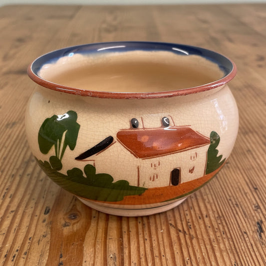 Vintage Watcombe Torquay Motto Ware Sugar Bowl.