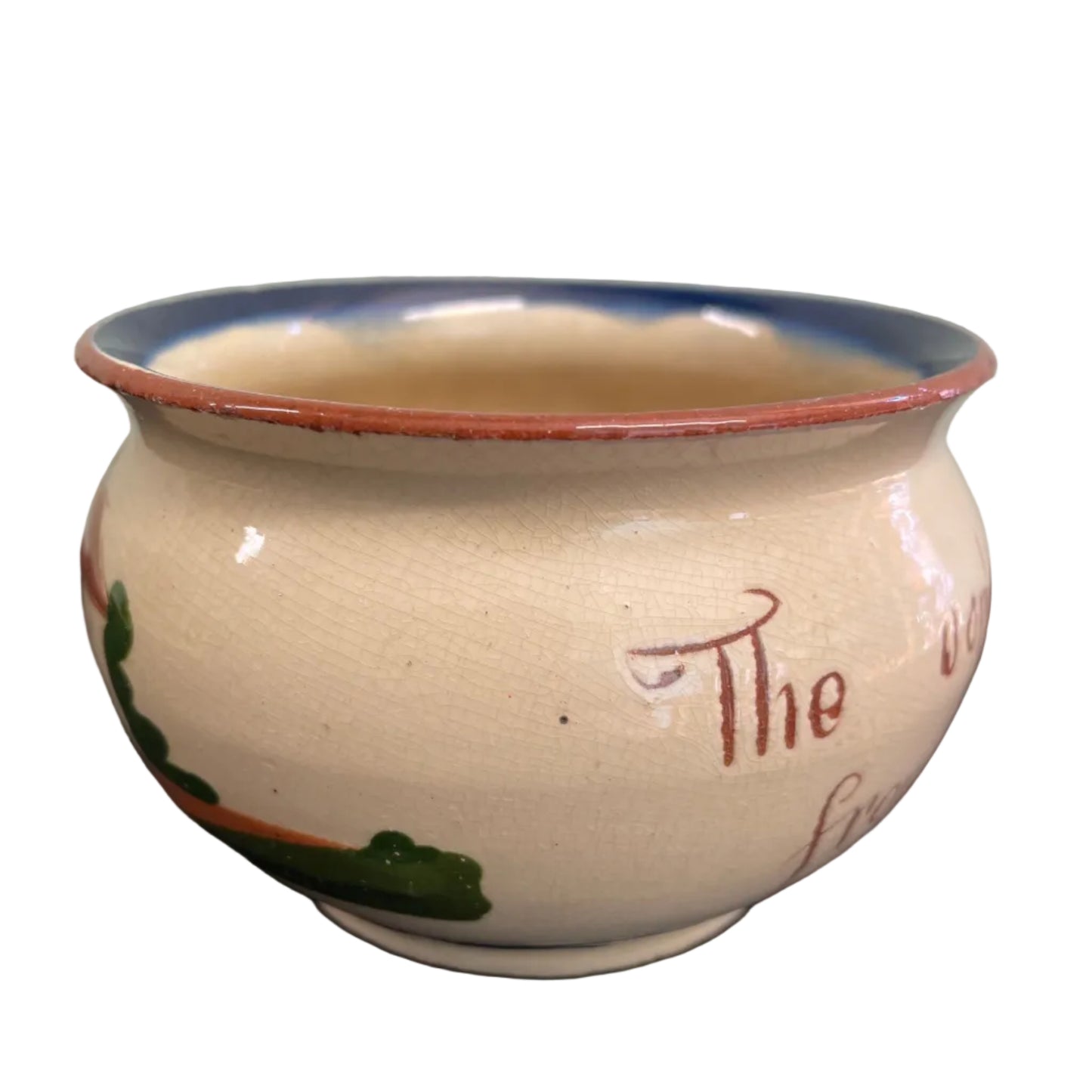 Vintage Watcombe Torquay Motto Ware Sugar Bowl.