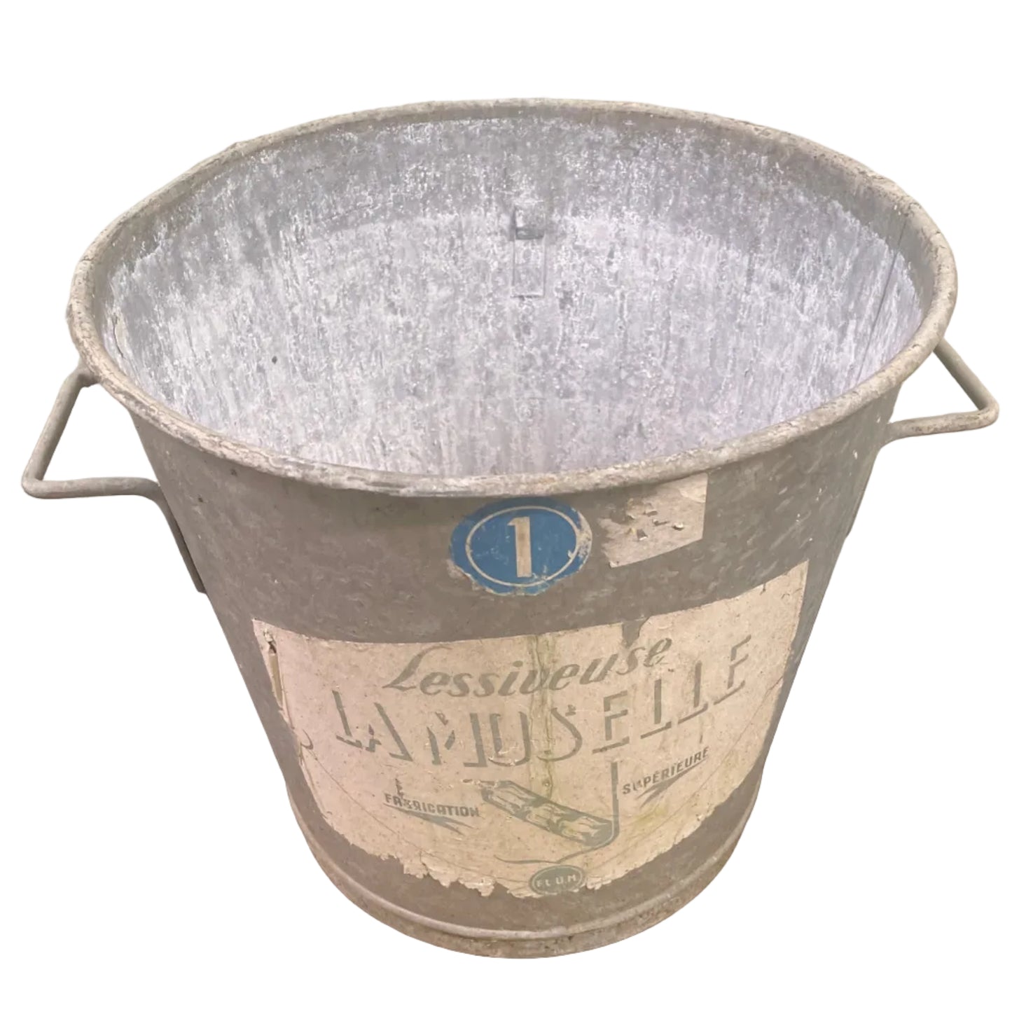 Vintage metal galvanised bucket.