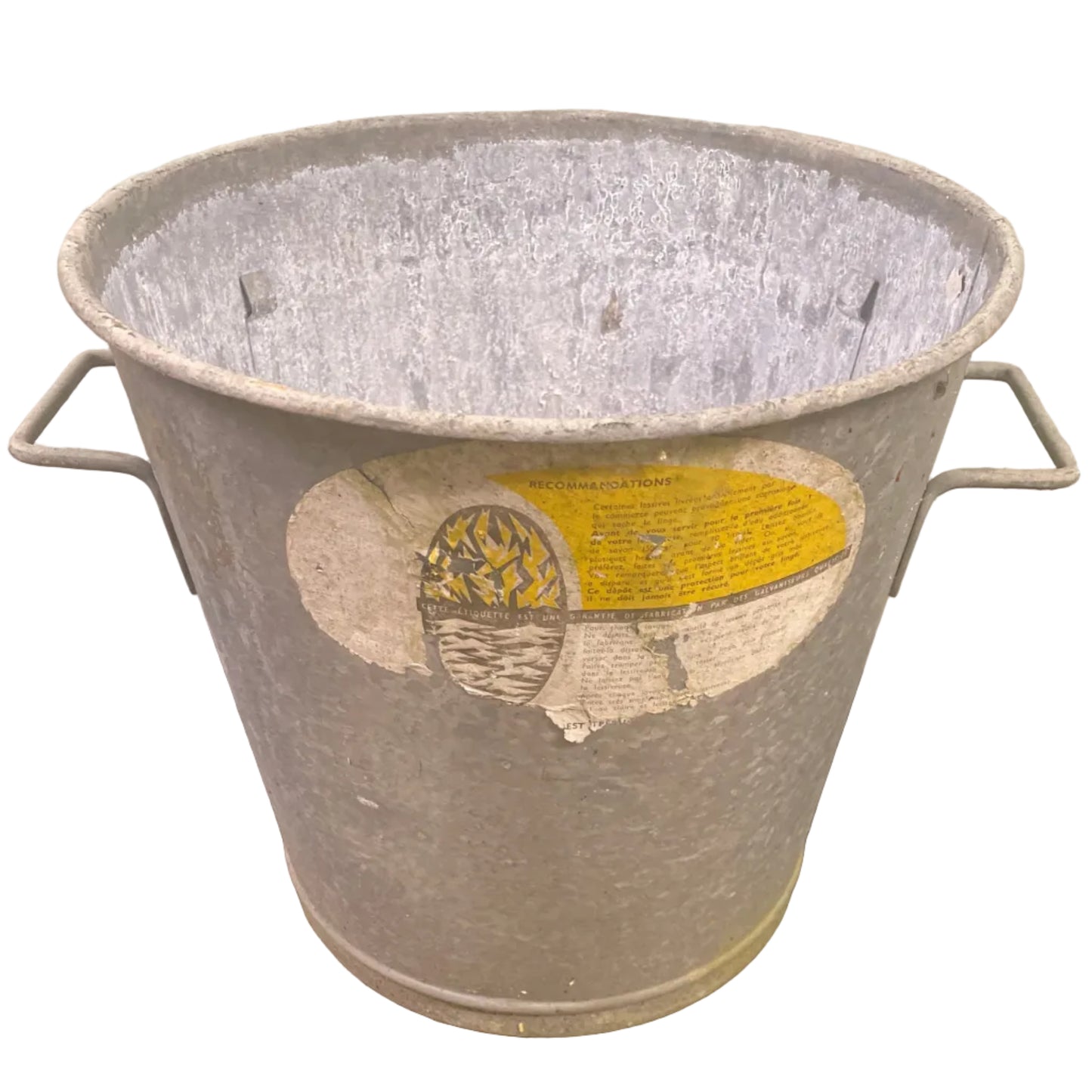 Vintage metal galvanised bucket.