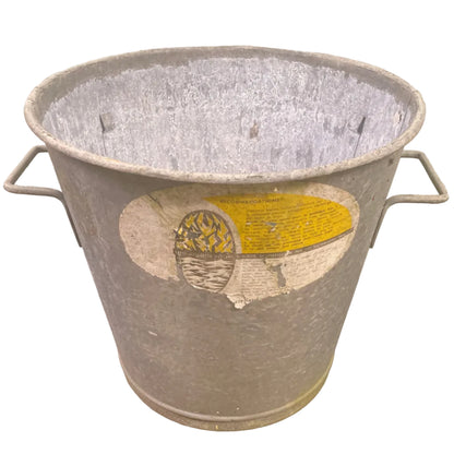 Vintage metal galvanised bucket.