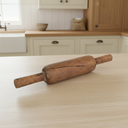 Indian wooden chapati rolling pin