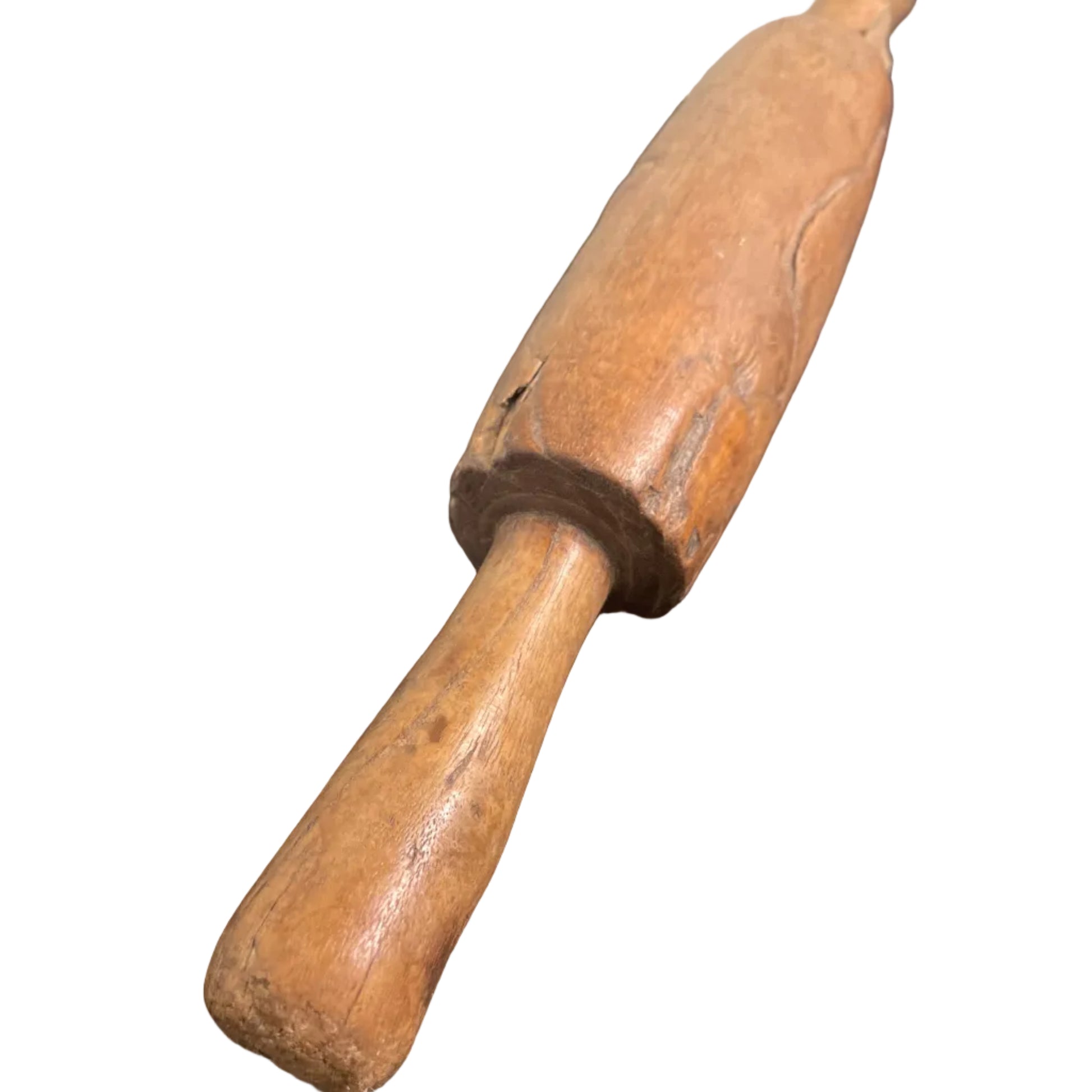Indian wooden rolling pin.