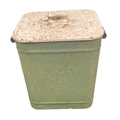 Hand painted vintage flour bin.