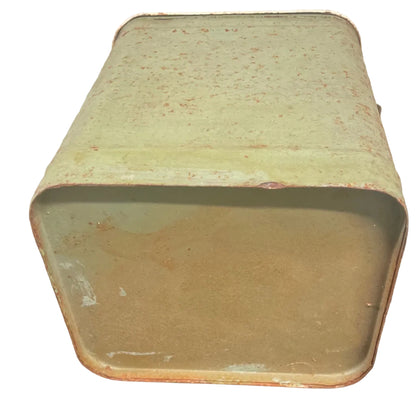 Hand painted vintage flour bin.