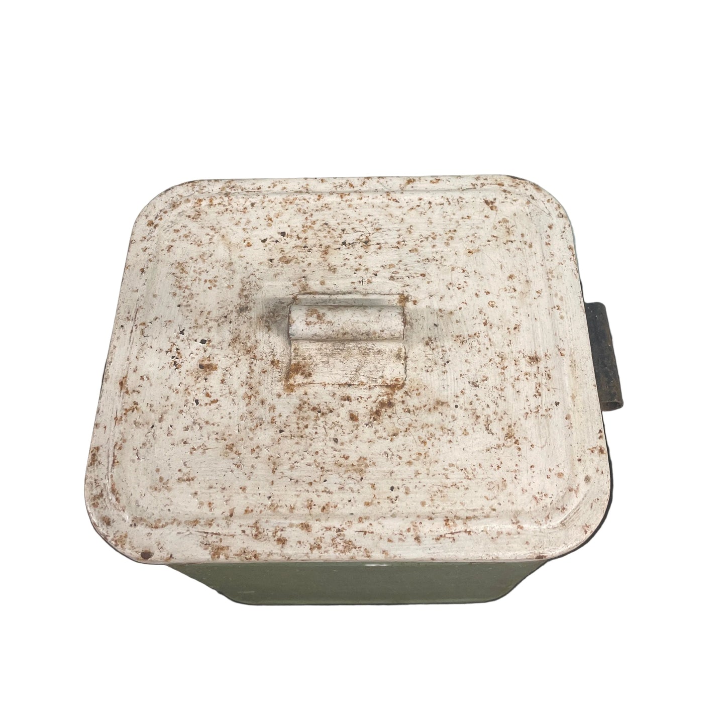 Hand painted vintage flour bin.