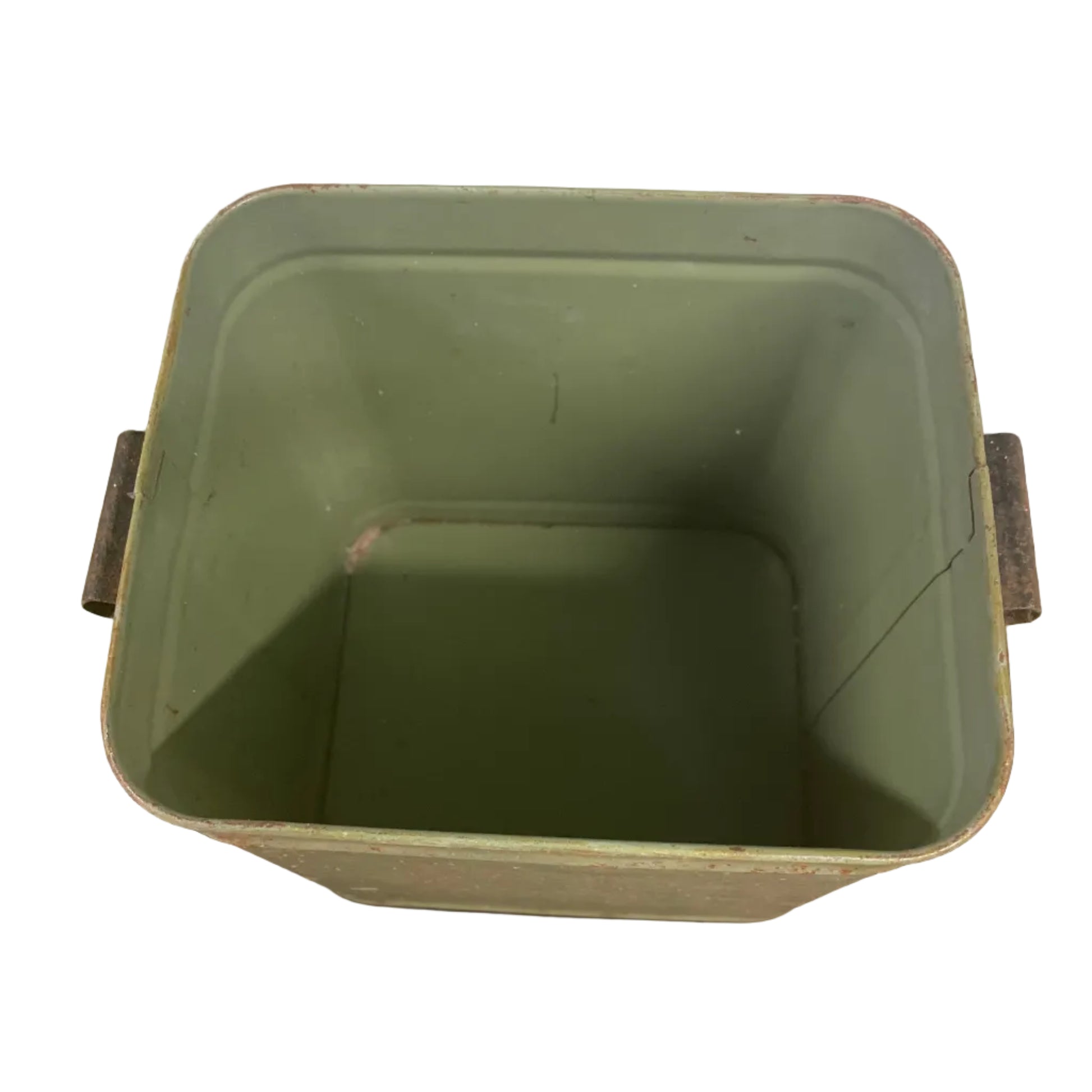 Hand painted vintage flour bin.
