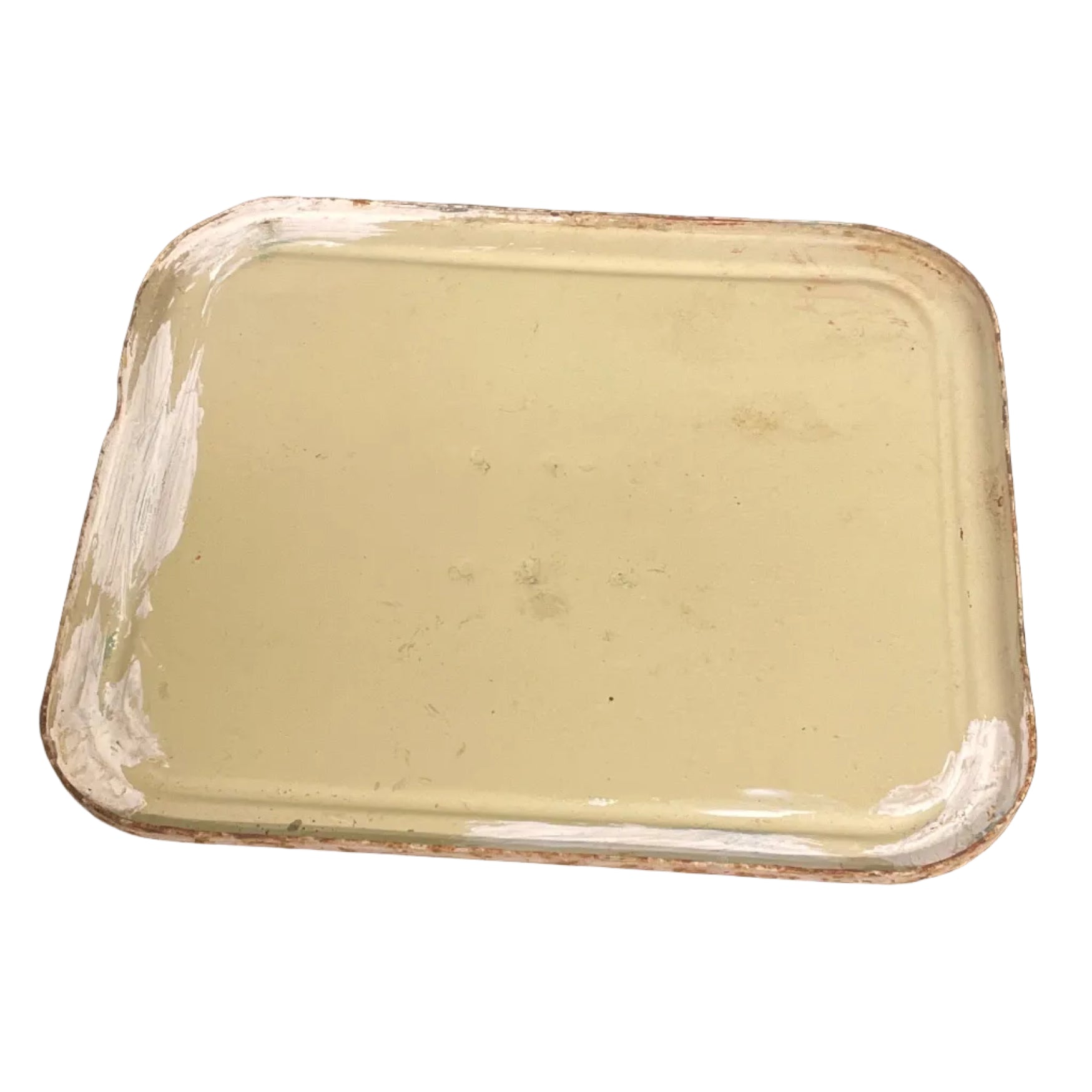 Hand painted vintage flour bin lid.