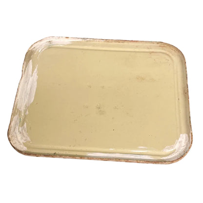 Hand painted vintage flour bin lid.