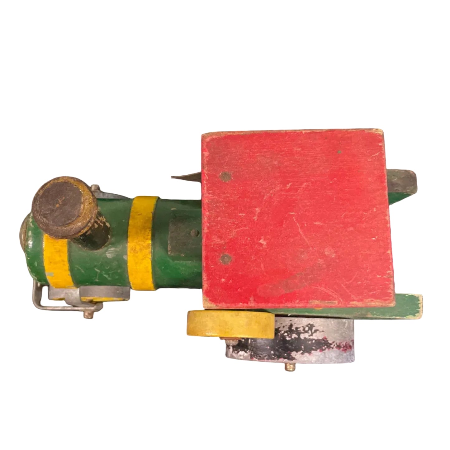 Vintage Handmade Wooden & Metal Steam Roller Model