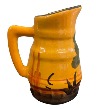 Vintage French Majolica Cicada Pitcher