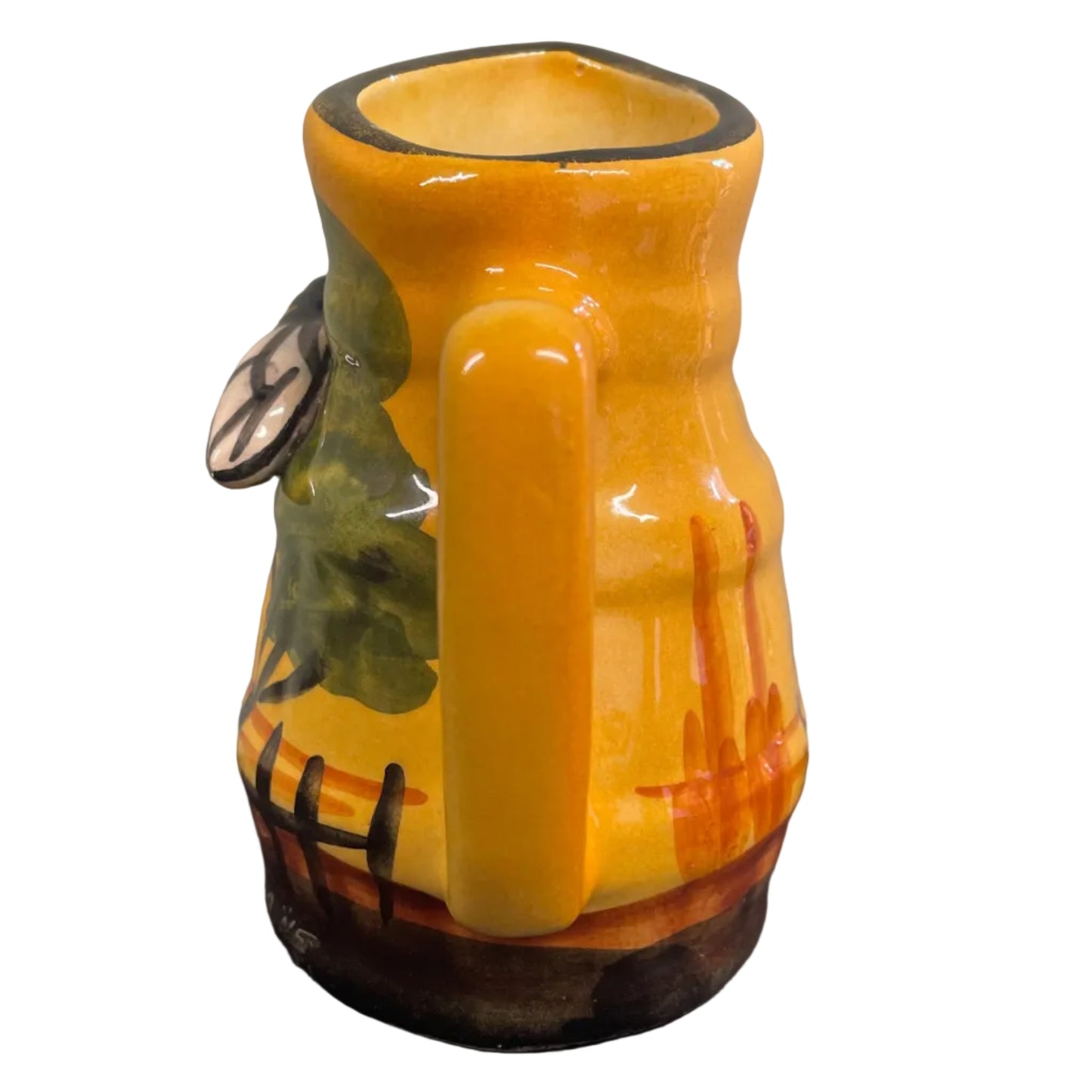 Vintage French Majolica Cicada Pitcher