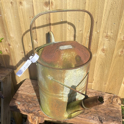 Vintage rustic 3 gallon watering can decorative garden decor.