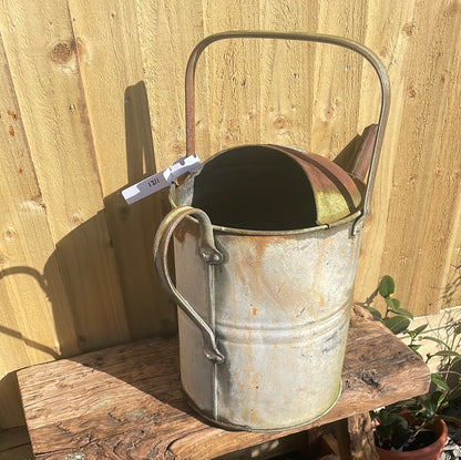 Vintage rustic 3 gallon watering can decorative garden decor.