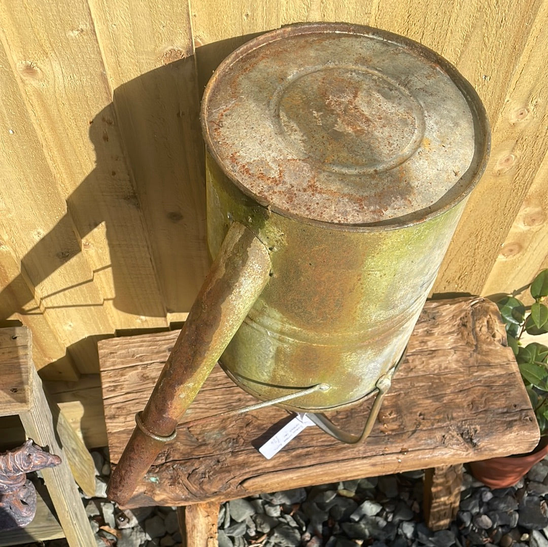 Vintage rustic 3 gallon watering can decorative garden decor.