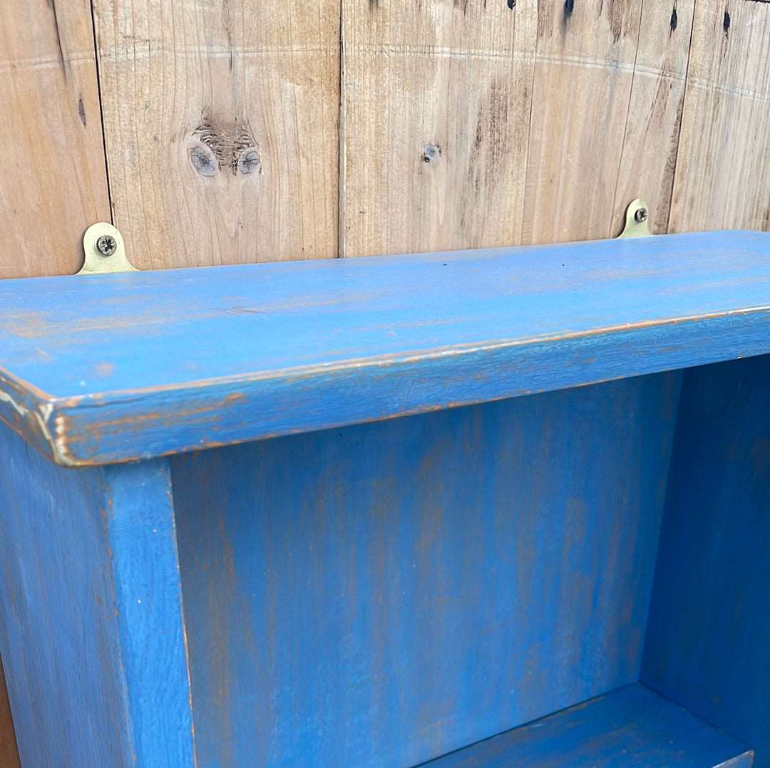 Handcrafted painted wooden cupboard wall cabinet.