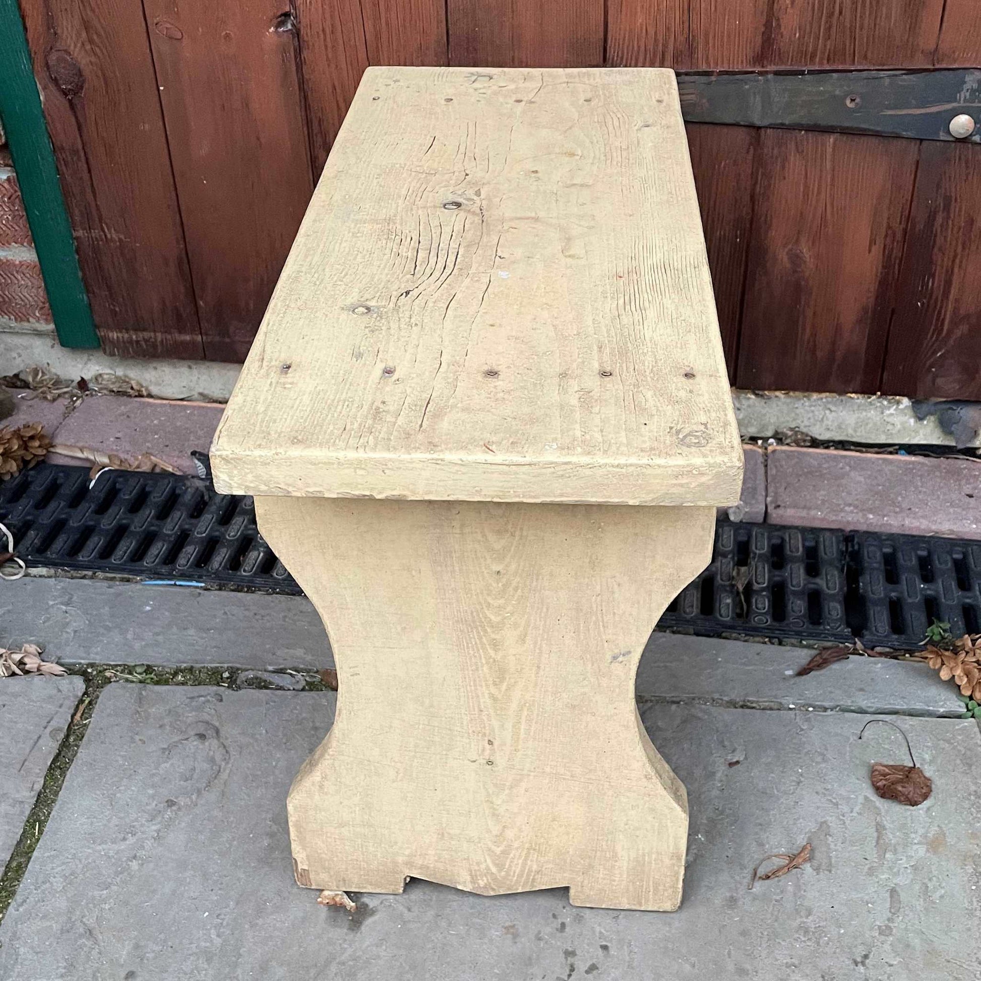 Vintage wooden painted stool.