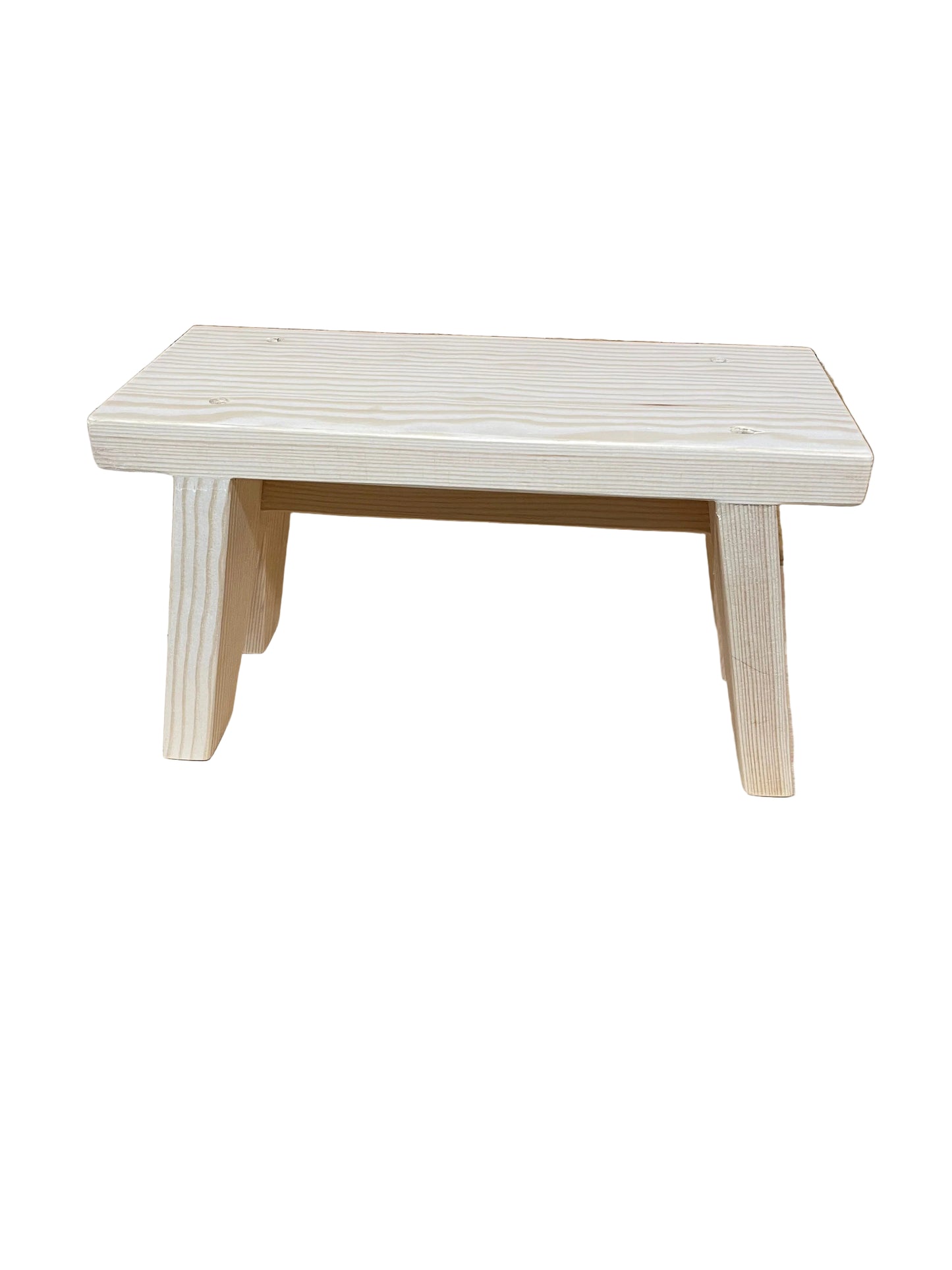 Handmade wooden stool.