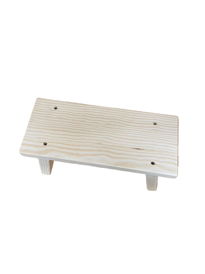 Handmade wooden stool.