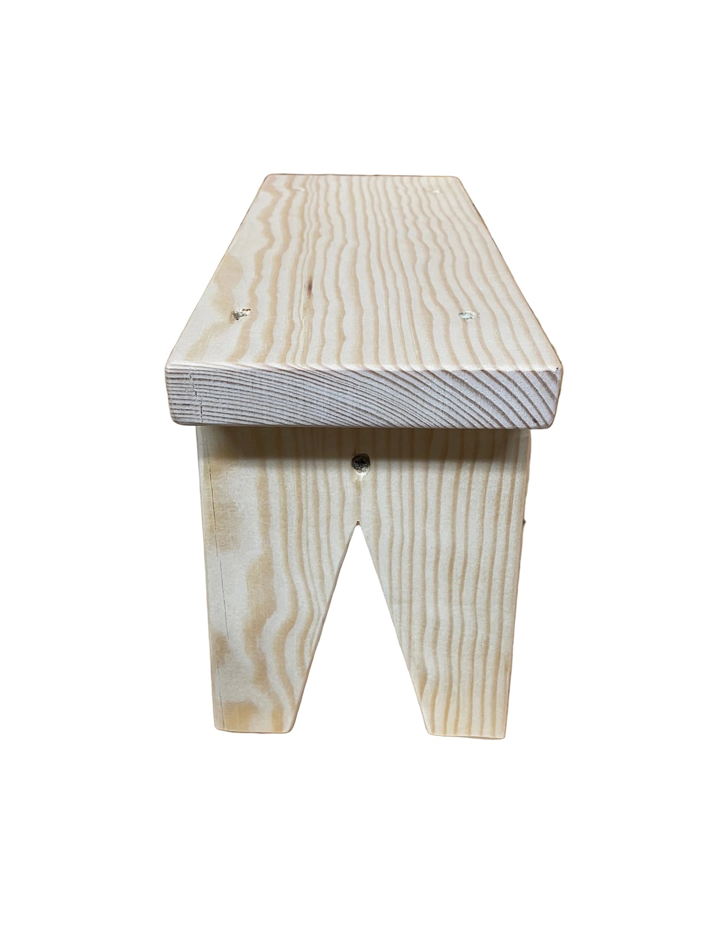 Handmade wooden stool.