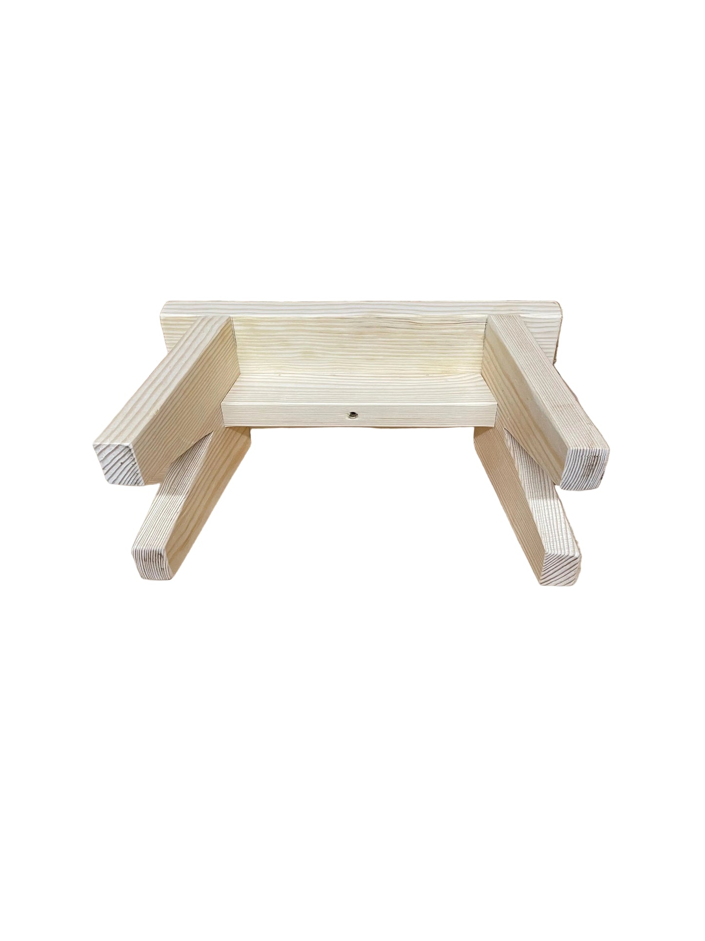 Handmade wooden stool.