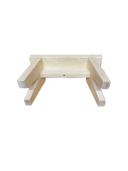 Handmade wooden stool.