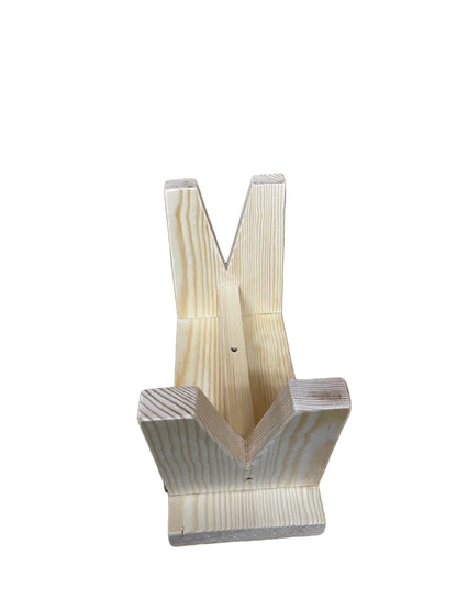 Handmade wooden stool.