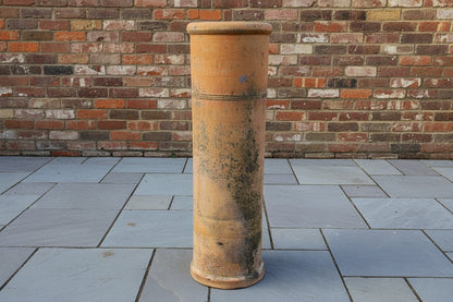Large vintage pale terracotta chimney pot.