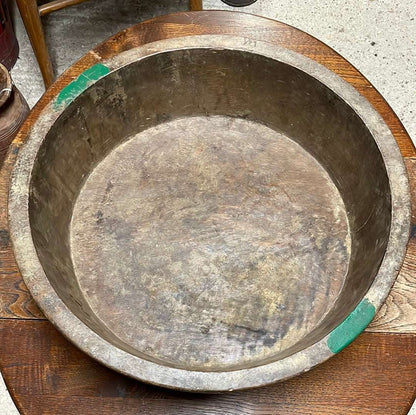 Carved Asian wooden parat bowl large.