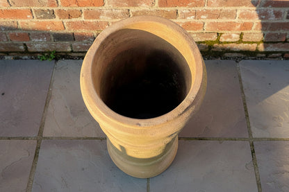 Vintage pale Poole terracotta chimney pot.