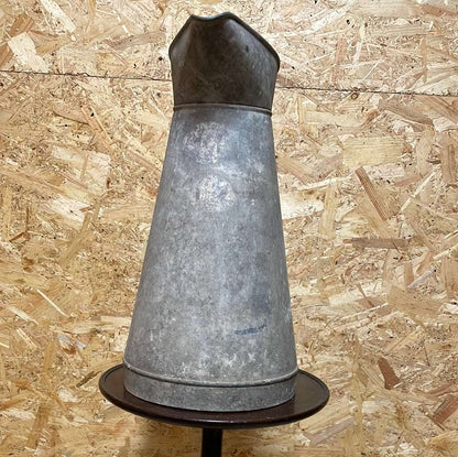 Galvanised French water pitcher.
