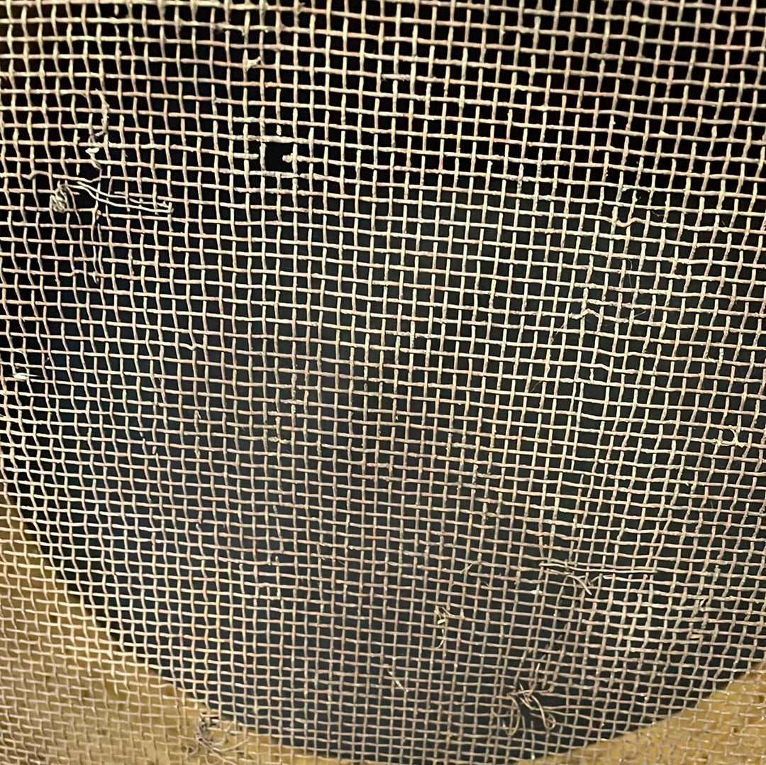 Vintage wooden sided grain sieve.