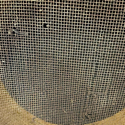 Vintage wooden sided grain sieve.