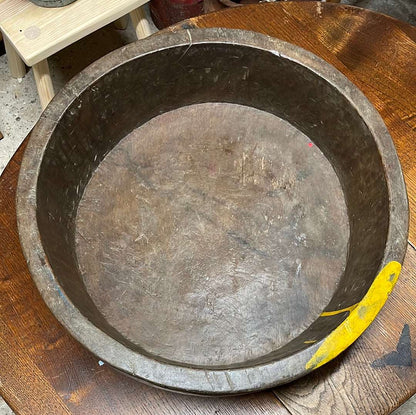 Carved Asian large wooden parat bowl.