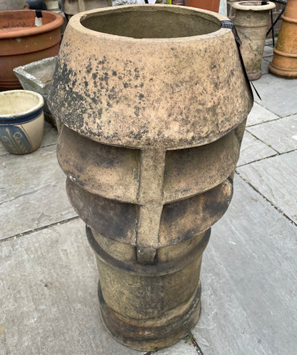 Doulton No.48 Buff Louvred Chimney Pot – Strawberry Planter & Garden Decor