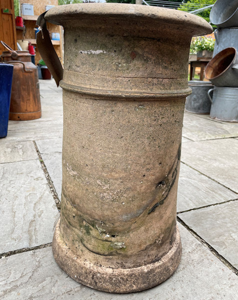 Handmade antique buff chimney pot.